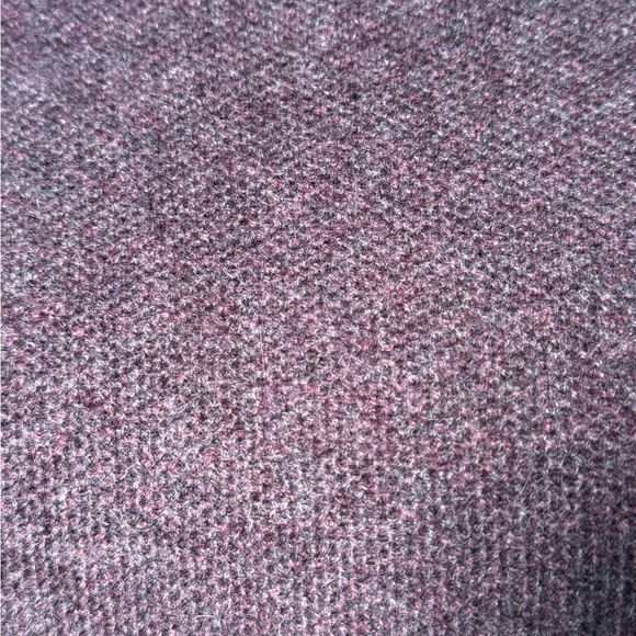 Tahari Heathered 100% Cashmere Purple Cowl Neck Sweater - Picture 3 of 6